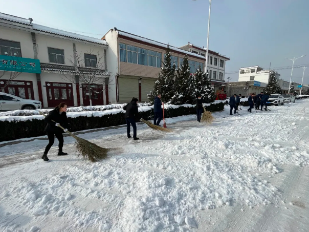 文明创建我先行——bw必威西汉姆联官方网站深入创城包抓村社开展清扫积雪志愿服务活动(图2)